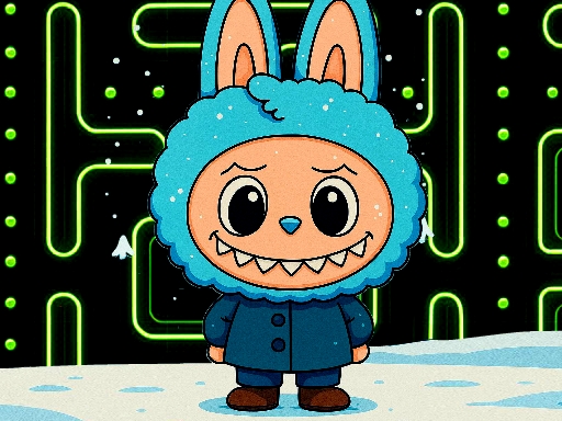 Winter Labubu Pacman Adventure